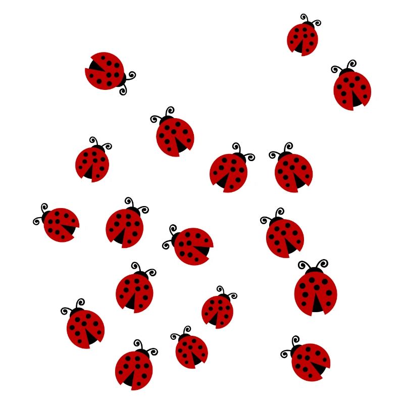 Ladybugs in a group