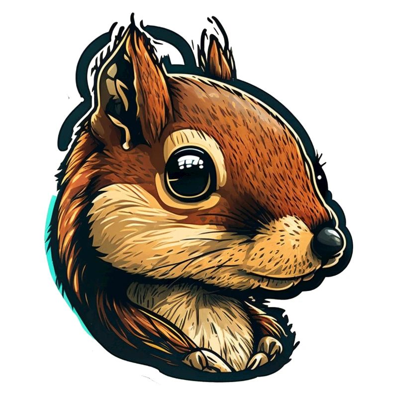 Illustration d’écureuil mignon