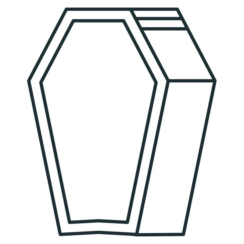 forme de cercueil en 3D