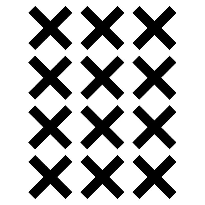 X pattern grid design