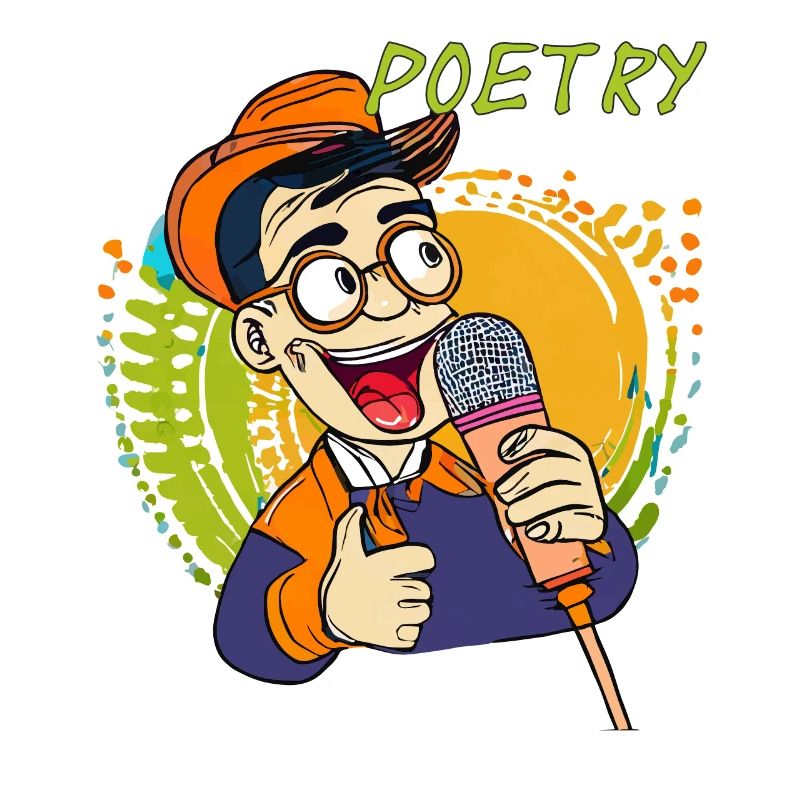 MAN MICROPHONE POETRY