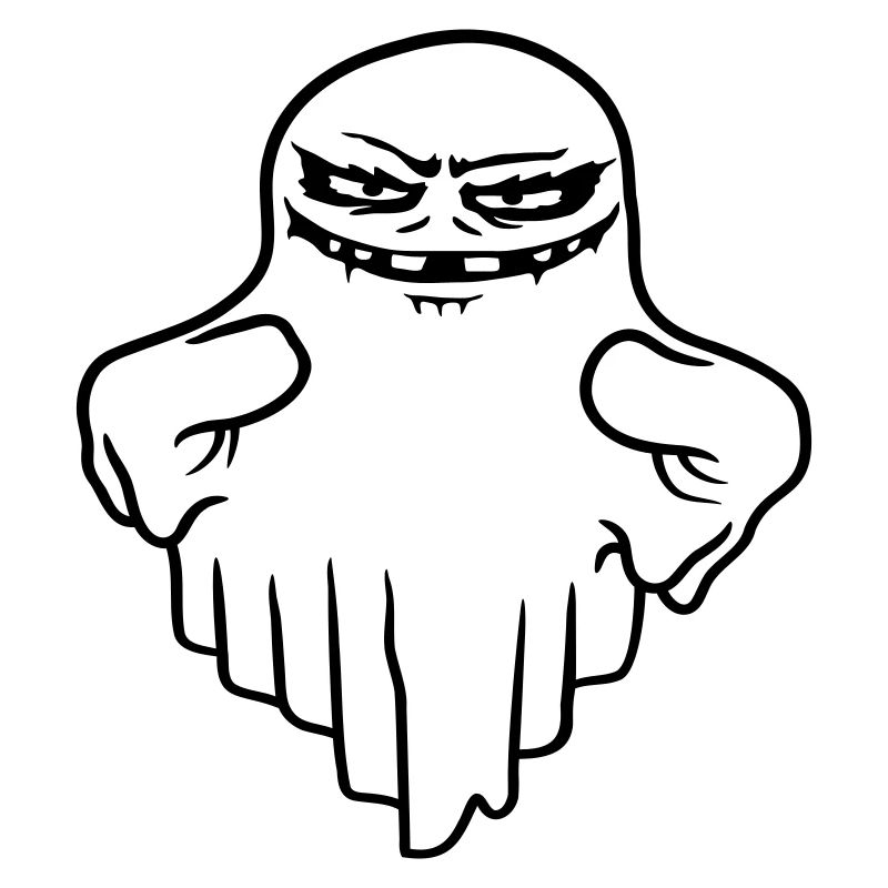 Schwebender Monster Geist Comic