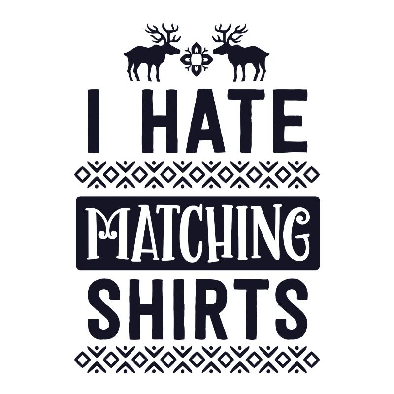 Ich hasse passende Weihnachtshemden Paar Ehemann