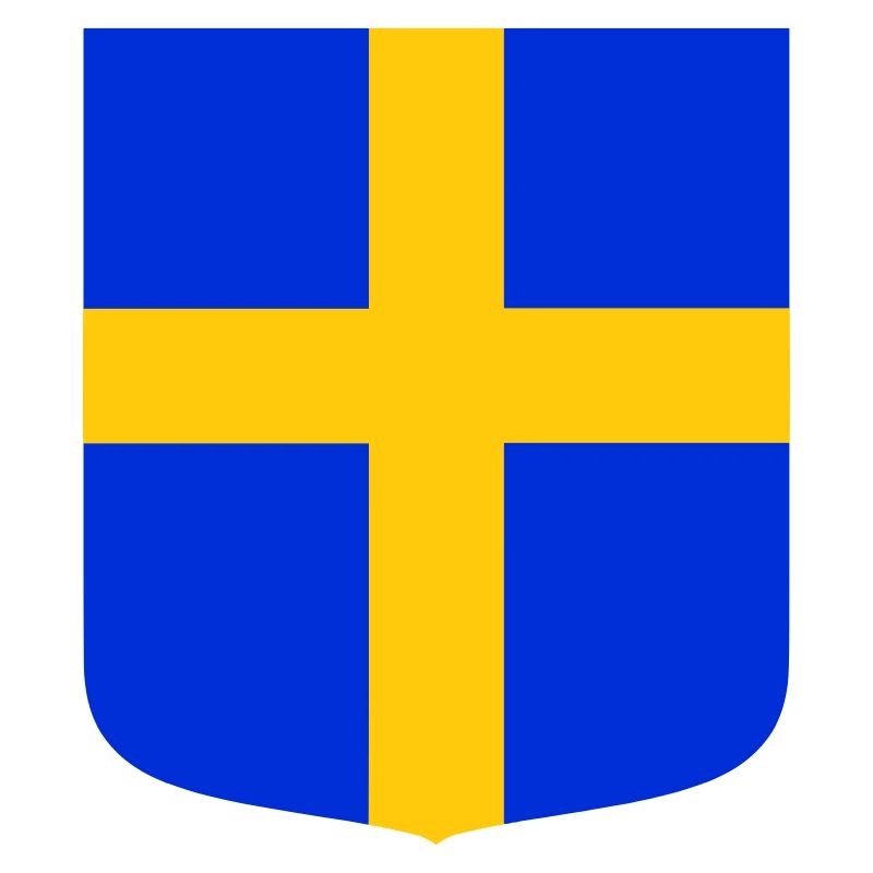 Drapeau bouclier Suède