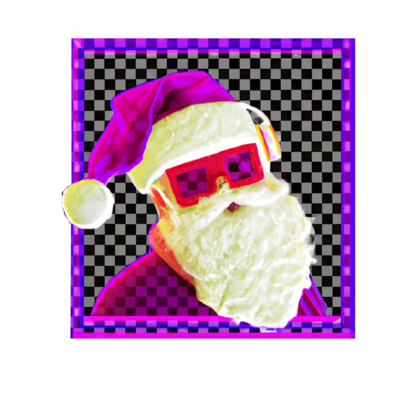 Santa Claus synthwave