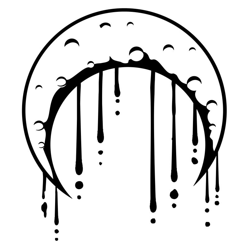 Graffiti Drops Moon