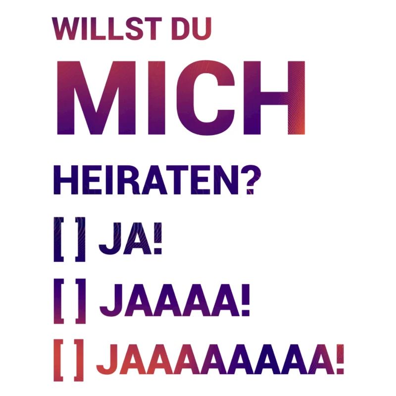 Willst Du mich heiraten Heiratsantrag