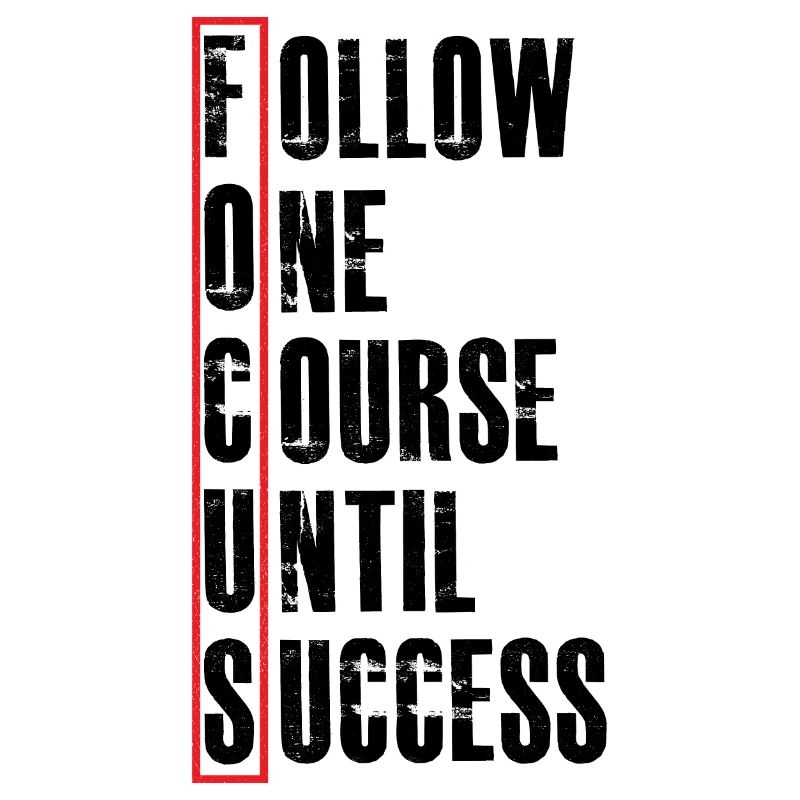follow one course until