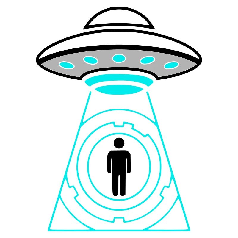 UFO Abduction Beam Me Up Vector