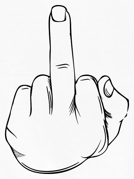 Mittelfinger Statement