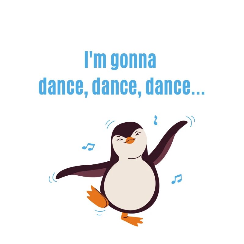 Fasching - Tanzender Pinguin - dance dance dance