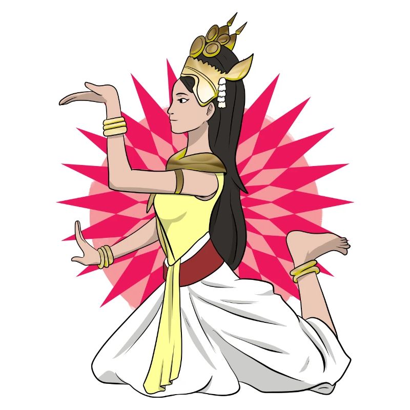 Cambodia Tradition Dance Khmer Apsara I Gift