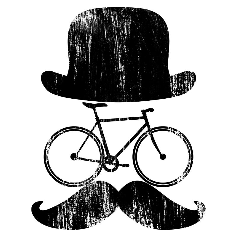 Cycliste de vélo Hipster