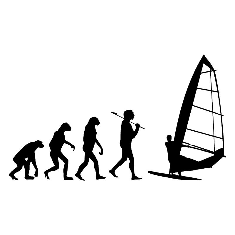 Windsurfing Evolution Windsurfer Wind Wasser