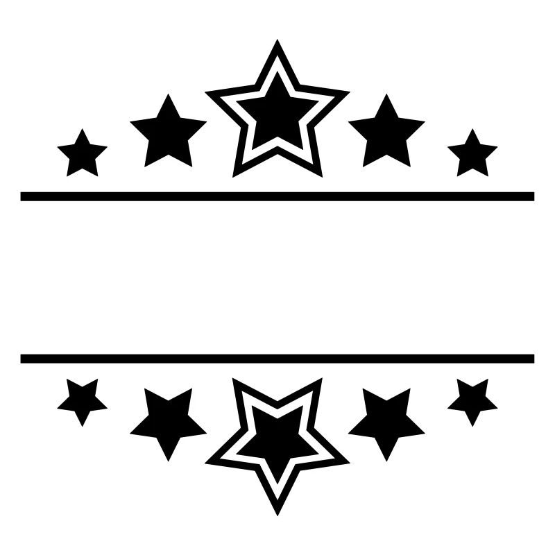 Stars customizable free text your text team