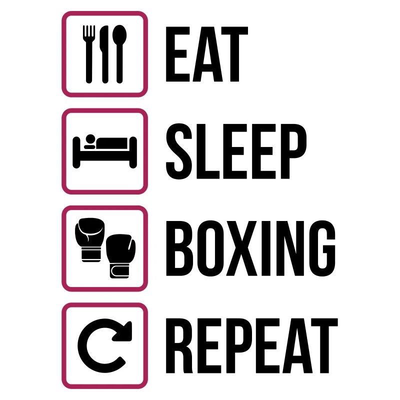 Mangez le sommeil de boxe Répéter