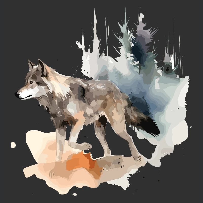 Wolf Wolf Head Scratch Marks Claws Wild Forest Hunter