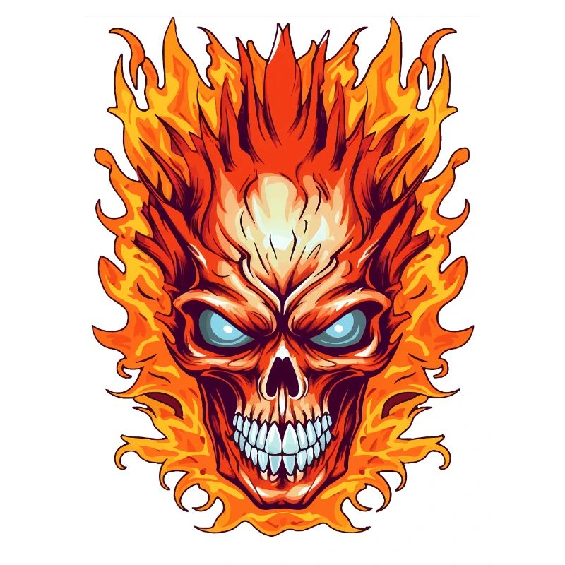 Flame Skull