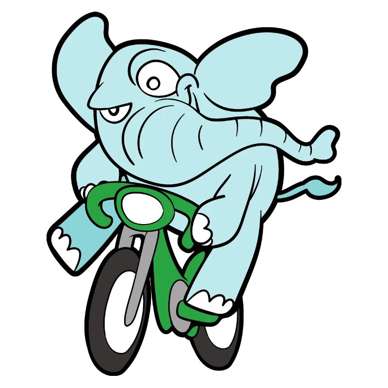 Éléphant drôle drôle mignon