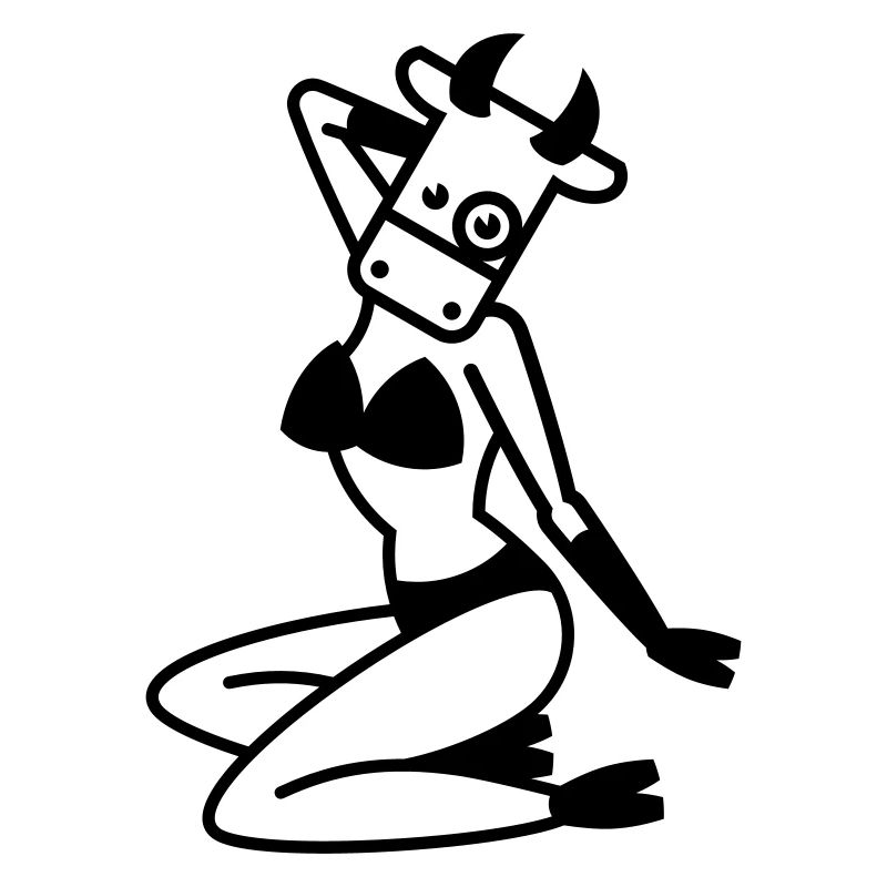 Pin-up vache / vache / Vache /-Vaca /-Vacca /-Koe
