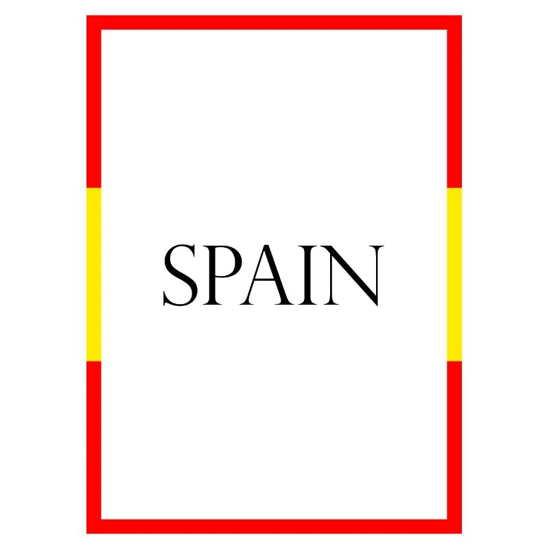 Espagne Espagne Lettrage de déclaration avec drapeau