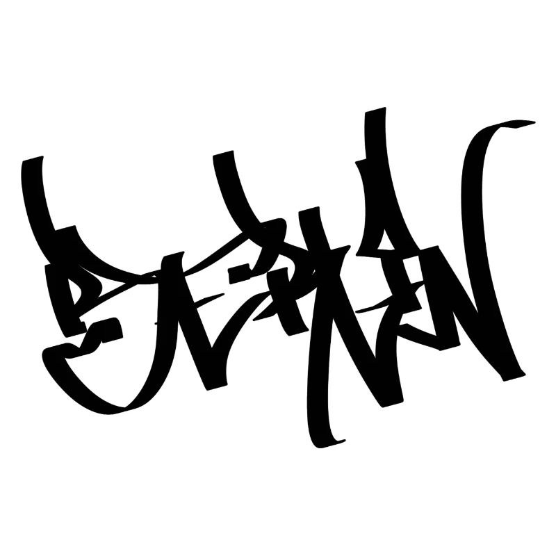 Berlin Graffiti Tag Handstyle black