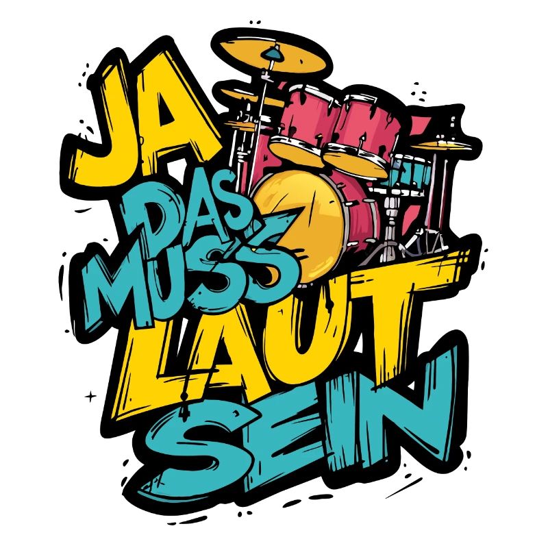 Das muss laut sein Schlagzeug Drumset