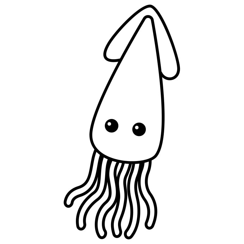 Squid Comic Animal