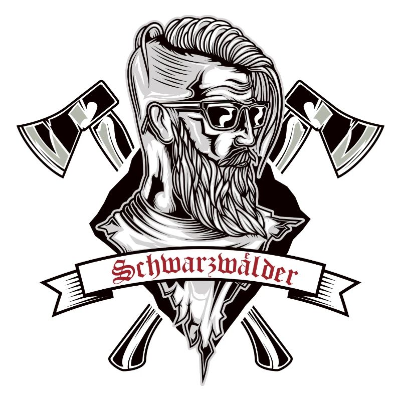 Schwarzwälder mit Axt Schwarzwald Schwarzwaldbub
