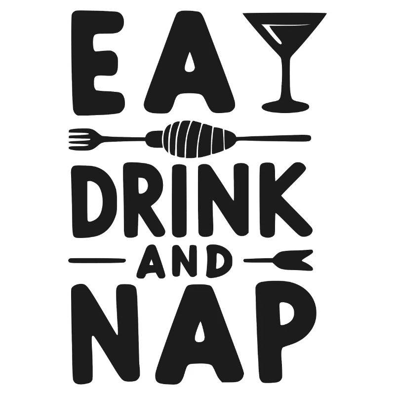 Essen, Trinken und Nickerchen machen