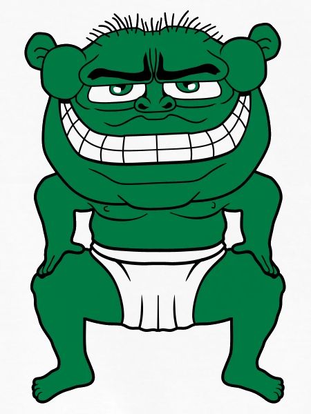 monster ogre troll boese sumo wrestler overweight
