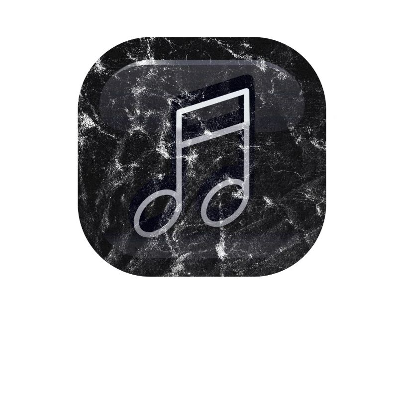 Musical note retro icon