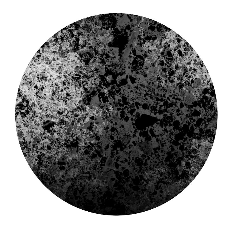 Abstract circle logo black and white cells