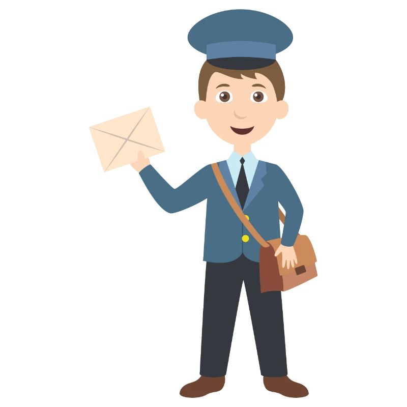 Postal official postman