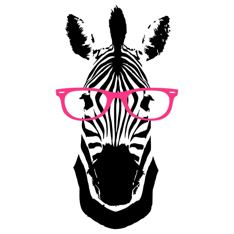 Zebra Brille Nerd