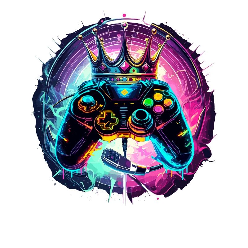 Gaming Controller mit Headset und Krone