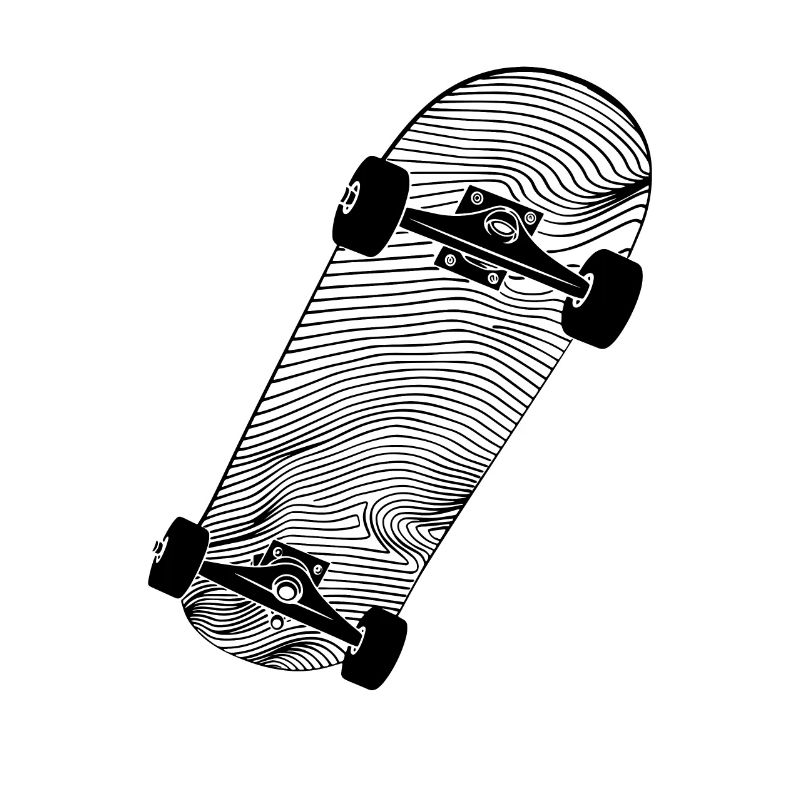 Skateboard Drawing