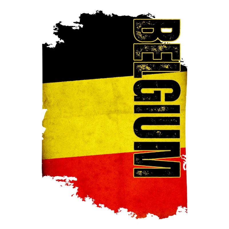 Vertical Belgium flag, Belgian pride