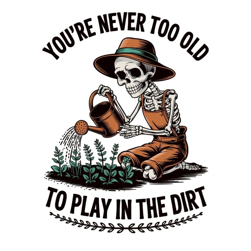 Never too old to dig skeleton