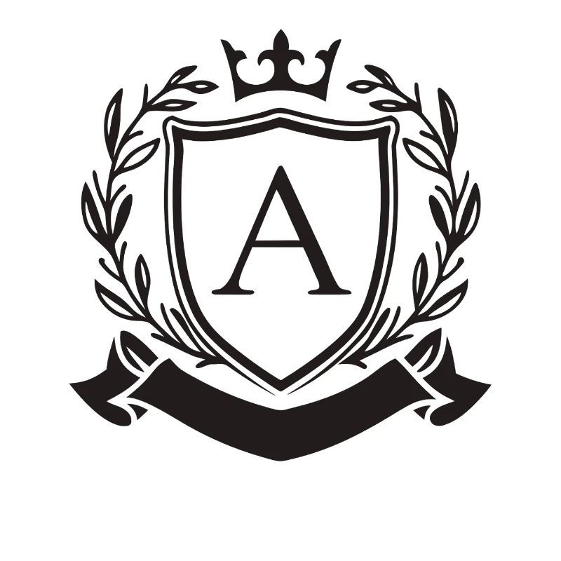 Adel Monogramm Wappen Krone Buchstabe A