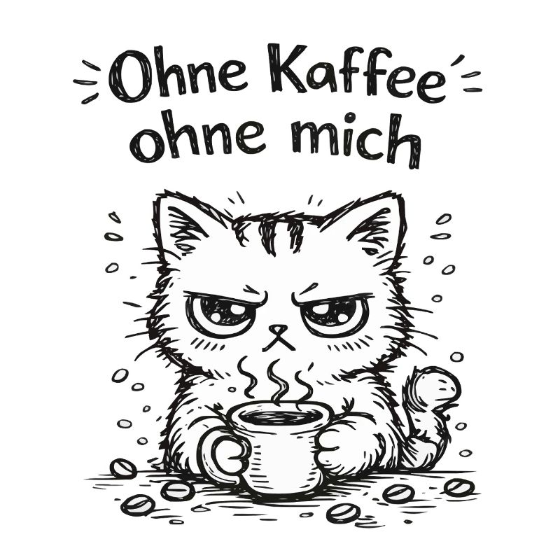 Grimace de café de chat