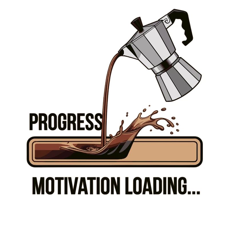 Kaffee Lover Shirt – Motivation Loading Progress