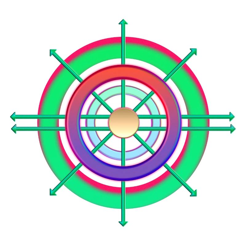 Boussole spatiale (rétroimpression)
