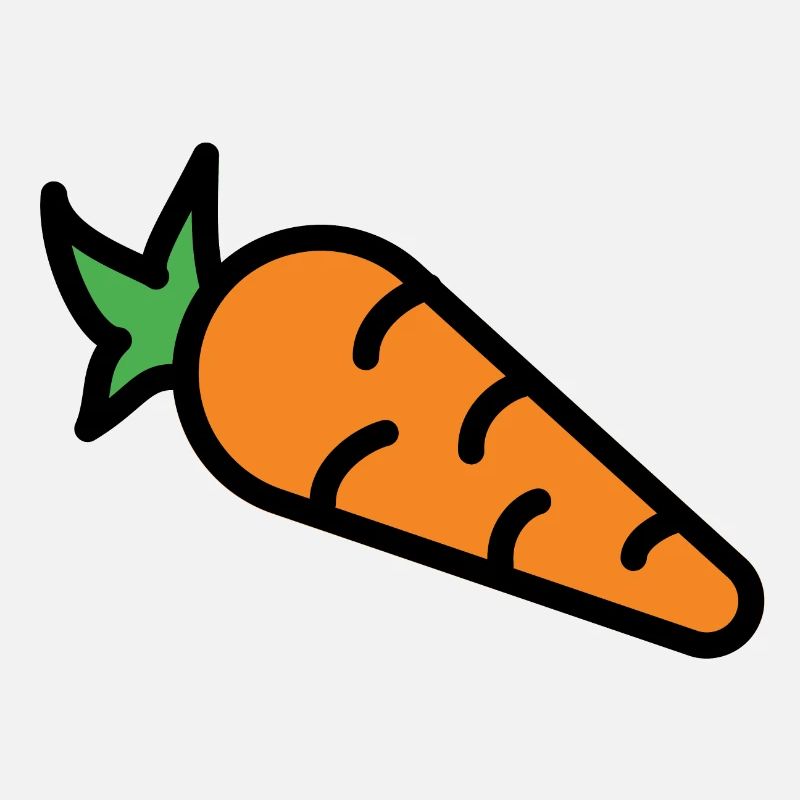 Karotte Carrot Ostern Osterhase Geschenk Comic Fun