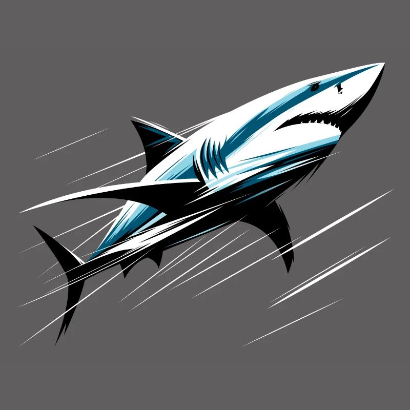 Shark in motion