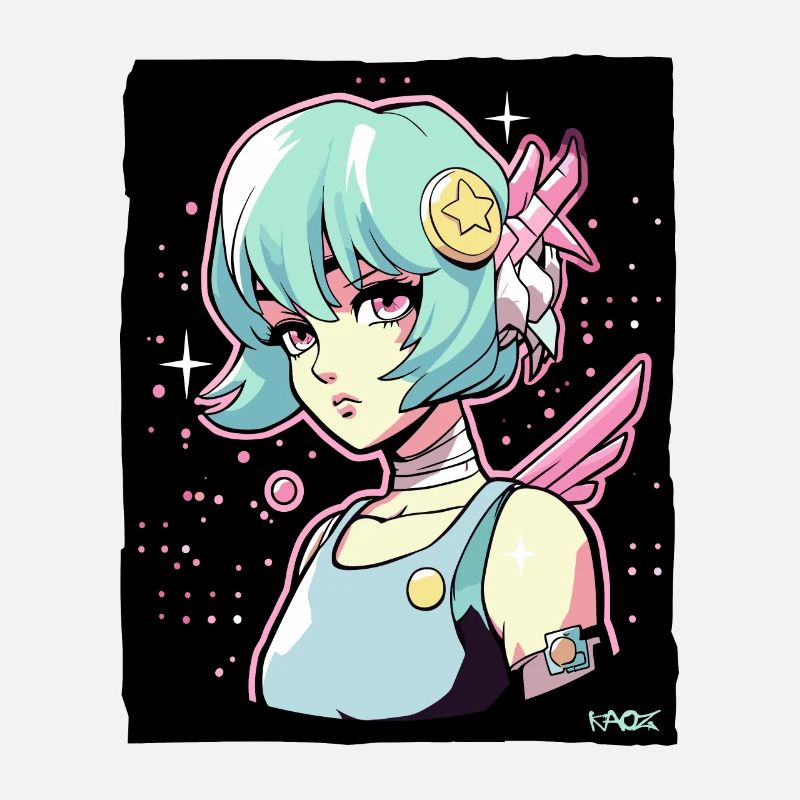 Coole Anime Sci-Fi-Cyborg-Mädchen