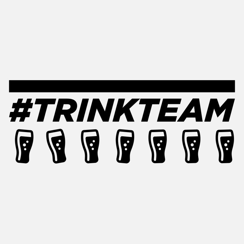 Trinkteam mit Biergläsern