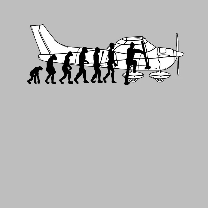 Evolution pilot pilot flying airplane