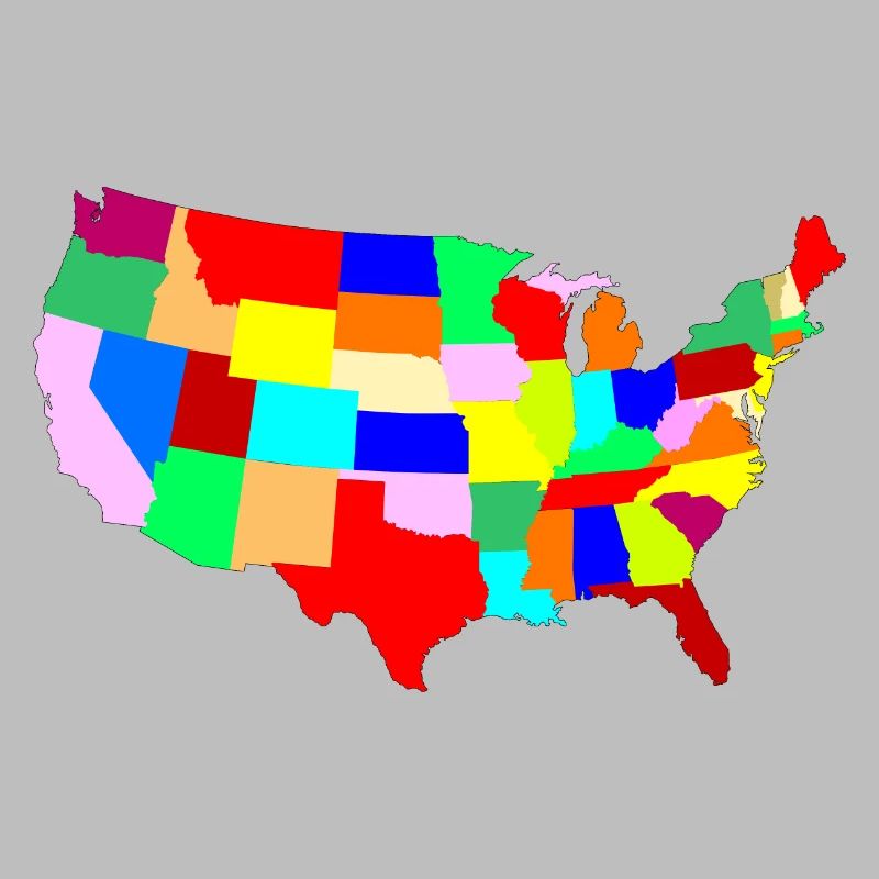USA Patchwork Map