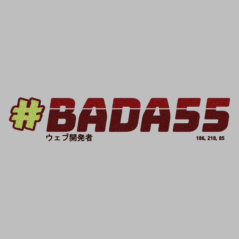 Badass web developer - #BADA55 (Light)